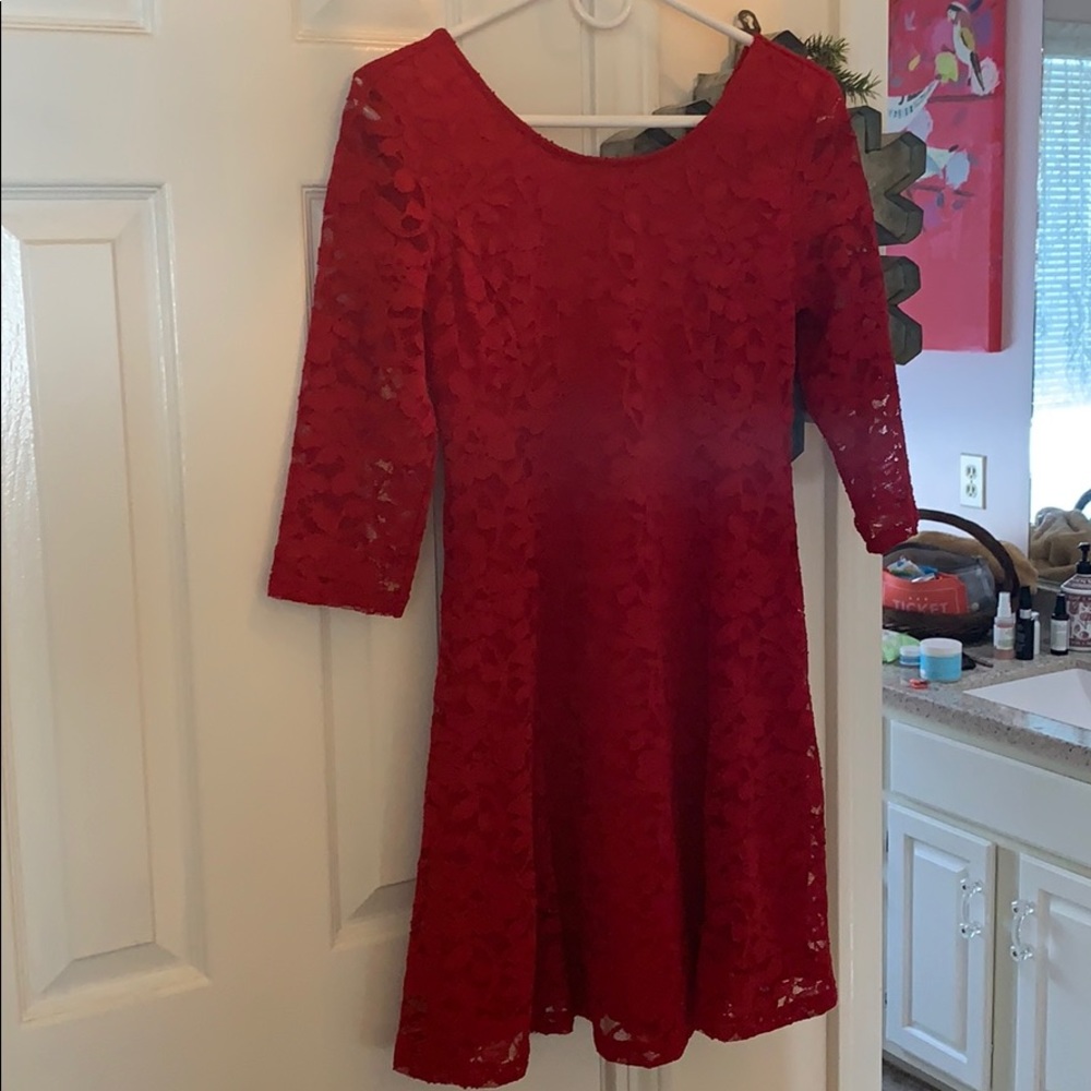 Lush fit and flare dress